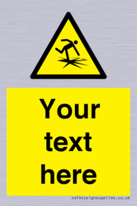 Custom warning thin ice